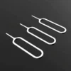 Lot de 100 nouveaux extracteurs de cartes de téléphone portable épais, extracteur de cartes SIM, broche supérieure de remplacement pour carte de téléphone portable pour fente de carte Android universelle