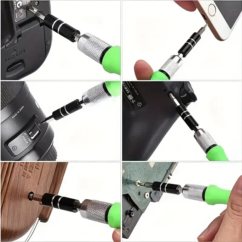 Jeu de tournevis de précision multifonctions 32 en 1, acier inoxydable, pointe magnétique, non chargé, avec kit de réparation pour l'entretien des téléphones portables et des ordinateurs portables 6 Jeu de tournevis de précision multifonctions 32 en 1, acier inoxydable, pointe magnétique, non chargé, avec kit de réparation pour l'entretien des téléphones portables et des ordinateurs portables – Image 5