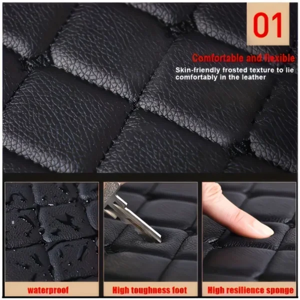 Tapis de sol de voiture en cuir PU de qualité supérieure Tapis de sol de voiture en cuir PU de qualité supérieure, Ensemble de 5 pièces, ajustement universel, accessoires d'intérieur de voiture de luxe imperméables, tapis durables faciles à nettoyer pour tous les modèles de véhicules 5 décembre 2024 Kotazando