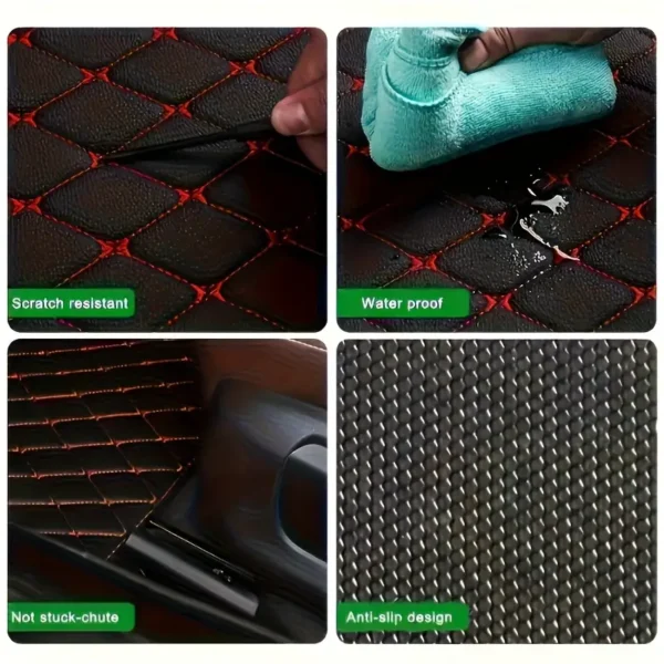 Tapis de sol de voiture en cuir PU de qualité supérieure Tapis de sol de voiture en cuir PU de qualité supérieure, Ensemble de 5 pièces, ajustement universel, accessoires d'intérieur de voiture de luxe imperméables, tapis durables faciles à nettoyer pour tous les modèles de véhicules 5 décembre 2024 Kotazando