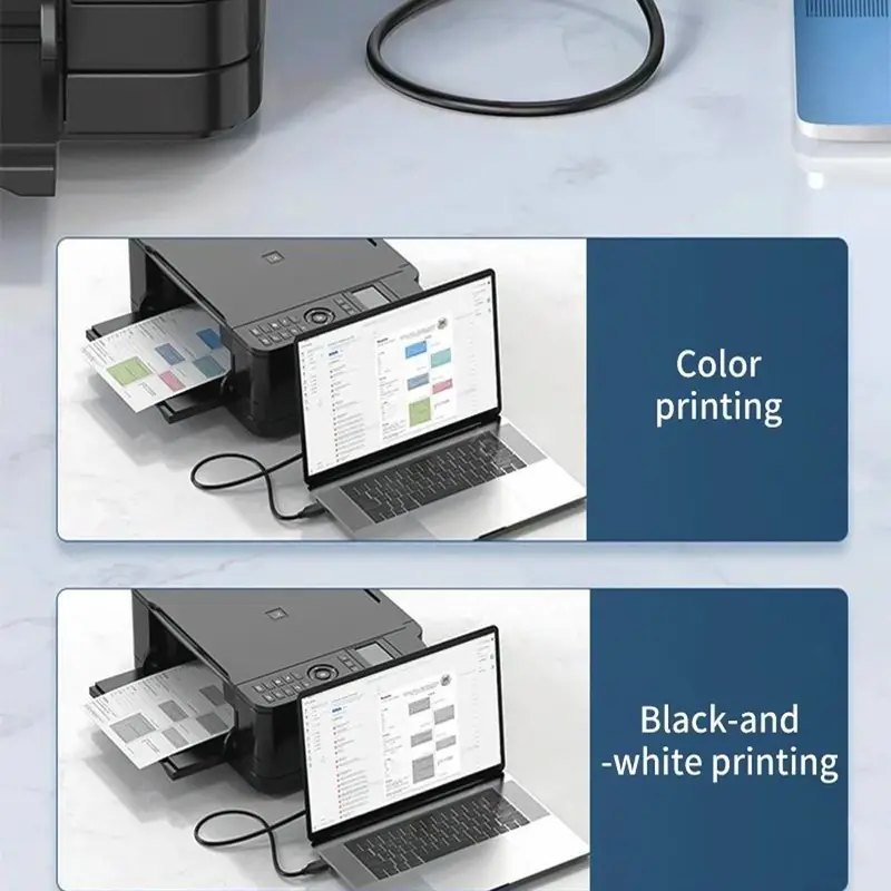 1 câble adaptateur universel USB C vers USB B 2.0, mâle vers femelle, sans alimentation, pour ordinateurs portables, imprimantes, scanners, télécopieurs 10 1 câble adaptateur universel USB C vers USB B 2.0, mâle vers femelle, sans alimentation, pour ordinateurs portables, imprimantes, scanners, télécopieurs – Image 9