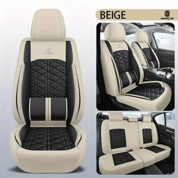 Housses de siège de voiture en cuir PU de luxe Housses de siège de voiture en cuir PU de luxe, ajustement universel, ensemble complet de 5 sièges, confort durable, mode professionnelle, installation facile, toutes saisons, kit de protection de siège de véhicule non lavable 5 décembre 2024 Kotazando