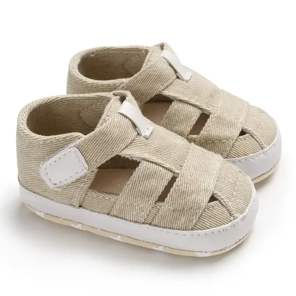 Baskets montantes pour bébé, Chaussures de sport et décontractées unisexes pour bébé, couleur unie - Image 3