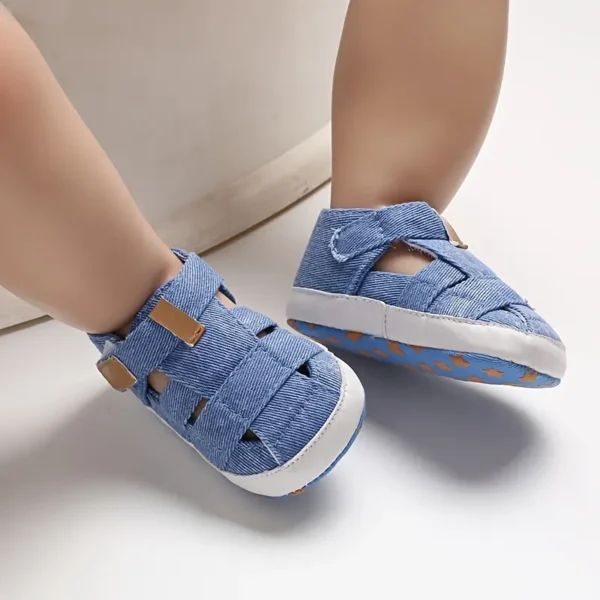 Baskets montantes pour bébé, Chaussures de sport et décontractées unisexes pour bébé, couleur unie