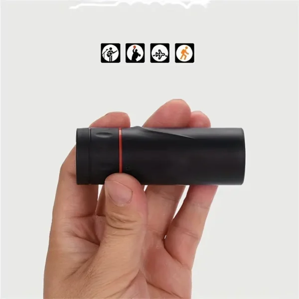 Loupe télescopique portable, mini tube simple à fort grossissement, accessoire pour téléphone portable, outil de photographie, corps en verre, batterie non incluse – Image 2