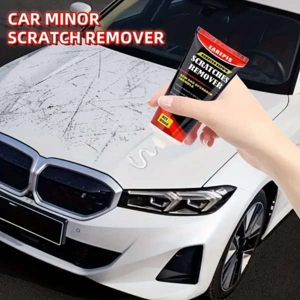 Cire anti-rayures et tourbillons pour voiture Quick-Fix, Application facile pour les petits dommages de peinture, les marques de clous sur les poignées de porte, Sans danger pour tous les véhicules – Image 2