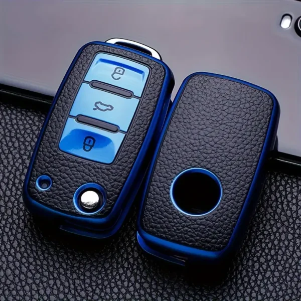 Pour VW Key Protection Cover Pour Bora Pour Sagitar Pour Lavida Pour Touran Pour Jetta Pour POLO, Nouveaux Cadeaux De Mode De Noël Et Du Nouvel An Sac À Clés En Cuir PU 18 décembre 2024 Kotazando