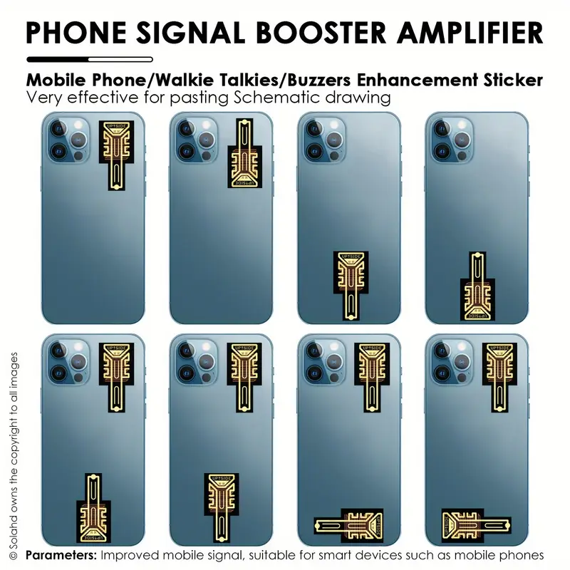 Lot de 5 amplificateurs de signal de téléphone portable en cuivre, Améliore les signaux des téléphones portables, des talkies-walkies et des buzzers, Aucune batterie requise, Idéal pour les zones reculées, les ascenseurs, les villages urbains, le camping et les voyages 6 Lot de 5 amplificateurs de signal de téléphone portable en cuivre, Améliore les signaux des téléphones portables, des talkies-walkies et des buzzers, Aucune batterie requise, Idéal pour les zones reculées, les ascenseurs, les villages urbains, le camping et les voyages – Image 5