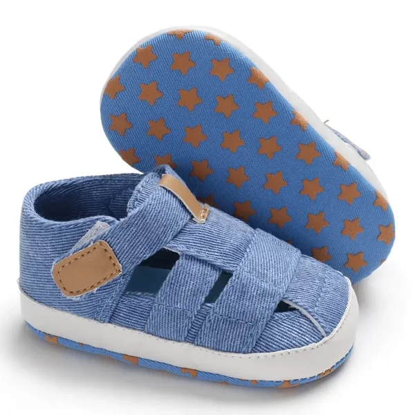 Baskets montantes pour bébé, Chaussures de sport et décontractées unisexes pour bébé, couleur unie - Image 7