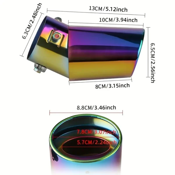 Ceyes Automotive Tuyau d'échappement pour automobile en acier inoxydable Bleu Combustion 16 décembre 2024 Kotazando