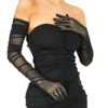 Gants en dentelle romantique de 70 cm de long, parfaits pour l'opéra, Halloween, la danse ou le mariage, Noir, transparent et extensible 19 décembre 2024 Kotazando