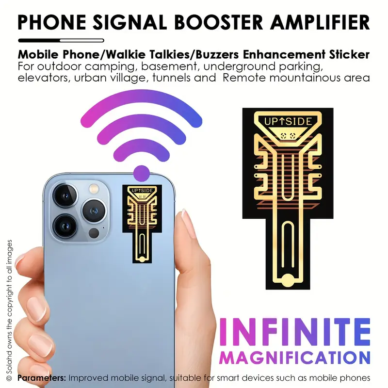 Lot de 5 amplificateurs de signal de téléphone portable en cuivre, Améliore les signaux des téléphones portables, des talkies-walkies et des buzzers, Aucune batterie requise, Idéal pour les zones reculées, les ascenseurs, les villages urbains, le camping et les voyages 3 Lot de 5 amplificateurs de signal de téléphone portable en cuivre, Améliore les signaux des téléphones portables, des talkies-walkies et des buzzers, Aucune batterie requise, Idéal pour les zones reculées, les ascenseurs, les villages urbains, le camping et les voyages – Image 2