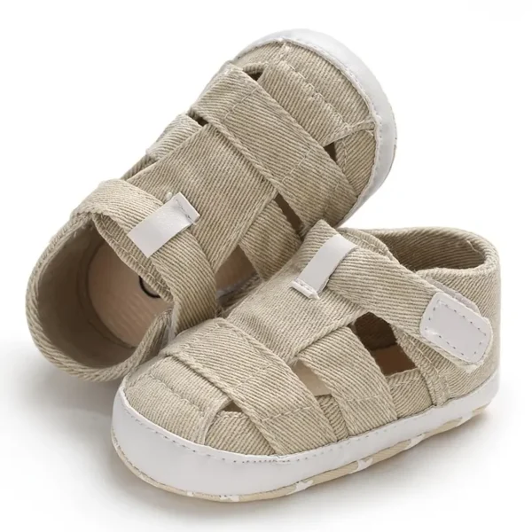 Baskets montantes pour bébé, Chaussures de sport et décontractées unisexes pour bébé, couleur unie - Image 8