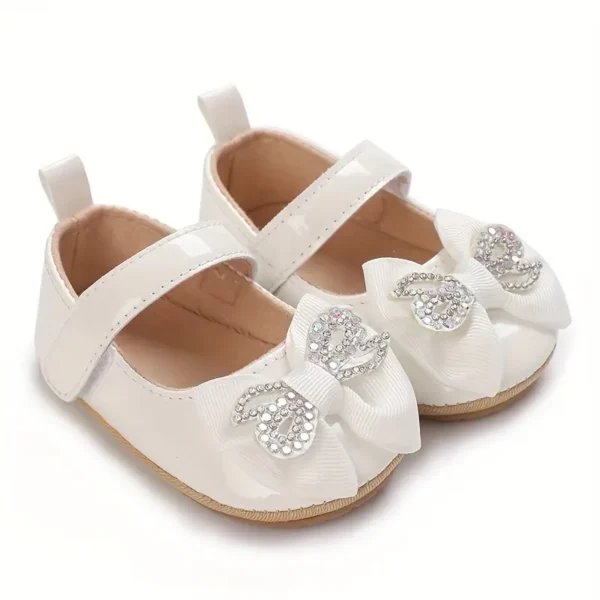 Jolies chaussures de princesse, Jolies chaussures Mary Jane en similicuir de couleur unie - Image 6