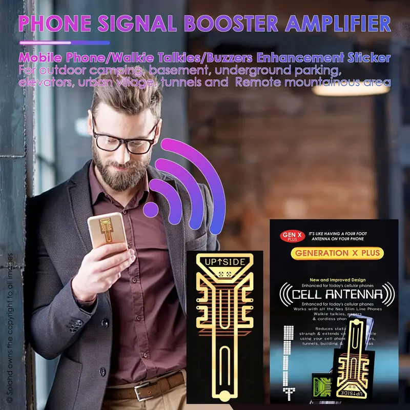 Lot de 5 amplificateurs de signal de téléphone portable en cuivre, Améliore les signaux des téléphones portables, des talkies-walkies et des buzzers, Aucune batterie requise, Idéal pour les zones reculées, les ascenseurs, les villages urbains, le camping et les voyages 4 Lot de 5 amplificateurs de signal de téléphone portable en cuivre, Améliore les signaux des téléphones portables, des talkies-walkies et des buzzers, Aucune batterie requise, Idéal pour les zones reculées, les ascenseurs, les villages urbains, le camping et les voyages – Image 3