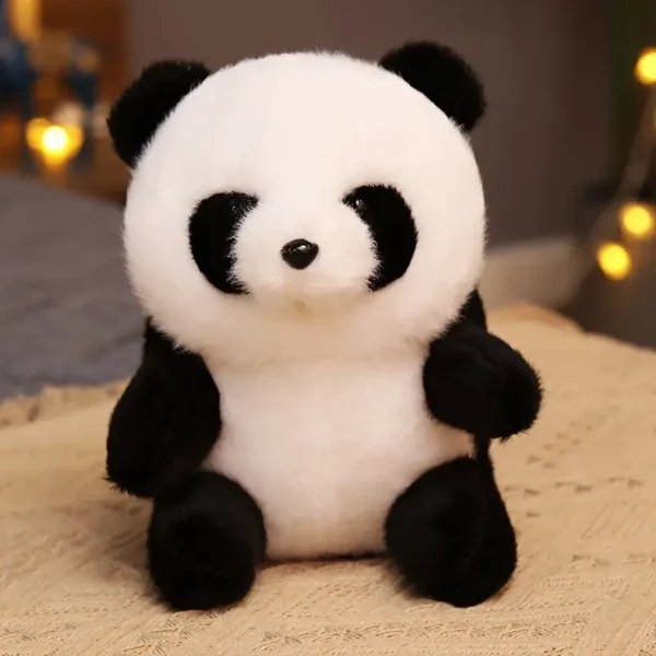 Peluche panda câline, Douce, moelleuse et mignonne avec position assise, couleurs mélangées, matériau PP – Image 4