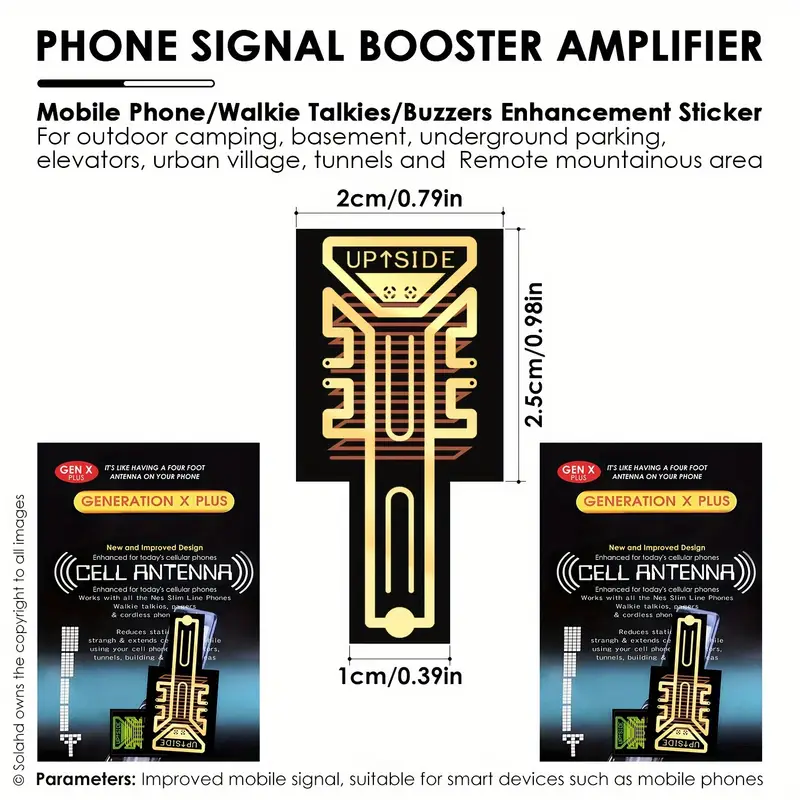 Lot de 5 amplificateurs de signal de téléphone portable en cuivre, Améliore les signaux des téléphones portables, des talkies-walkies et des buzzers, Aucune batterie requise, Idéal pour les zones reculées, les ascenseurs, les villages urbains, le camping et les voyages 5 Lot de 5 amplificateurs de signal de téléphone portable en cuivre, Améliore les signaux des téléphones portables, des talkies-walkies et des buzzers, Aucune batterie requise, Idéal pour les zones reculées, les ascenseurs, les villages urbains, le camping et les voyages – Image 4