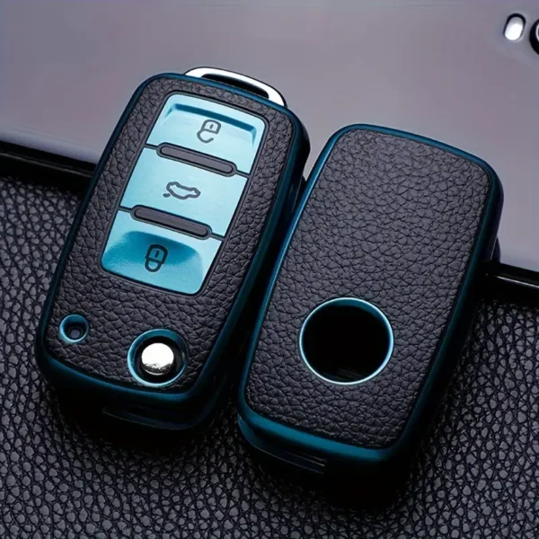 Pour VW Key Protection Cover Pour Bora Pour Sagitar Pour Lavida Pour Touran Pour Jetta Pour POLO, Nouveaux Cadeaux De Mode De Noël Et Du Nouvel An Sac À Clés En Cuir PU 18 décembre 2024 Kotazando