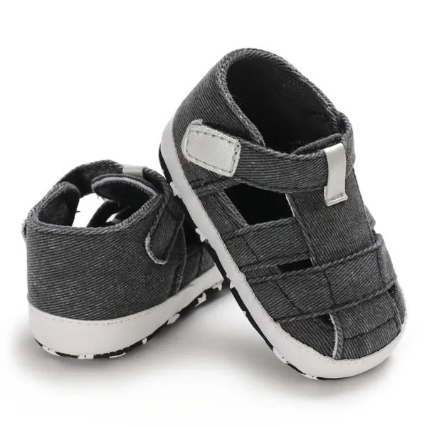 Baskets montantes pour bébé, Chaussures de sport et décontractées unisexes pour bébé, couleur unie - Image 6