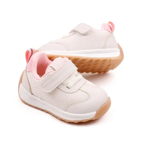 Baskets unisexes pour tout-petits, Chaussures de marche à rayures de sport et décontractées - Image 6