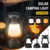 Lampe de camping solaire à LED d'extérieur Lampe de camping solaire à LED d'extérieur, rechargeable par USB, lanterne portable, lampe de tente vintage avec crochets et plusieurs modes d'éclairage 10 mars 2025 Kotazando