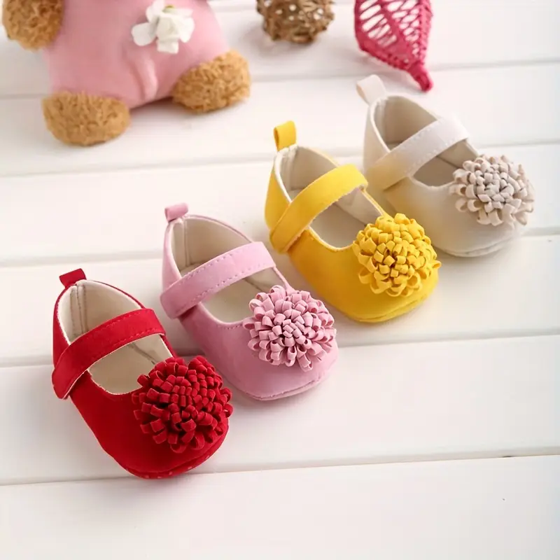 Adorables chaussures Mary Jane pour bébé fille avec accents floraux, Tissu antidérapant et respirant pour toutes les saisons 7 Adorables chaussures Mary Jane pour bébé fille avec accents floraux, Tissu antidérapant et respirant pour toutes les saisons – Image 6