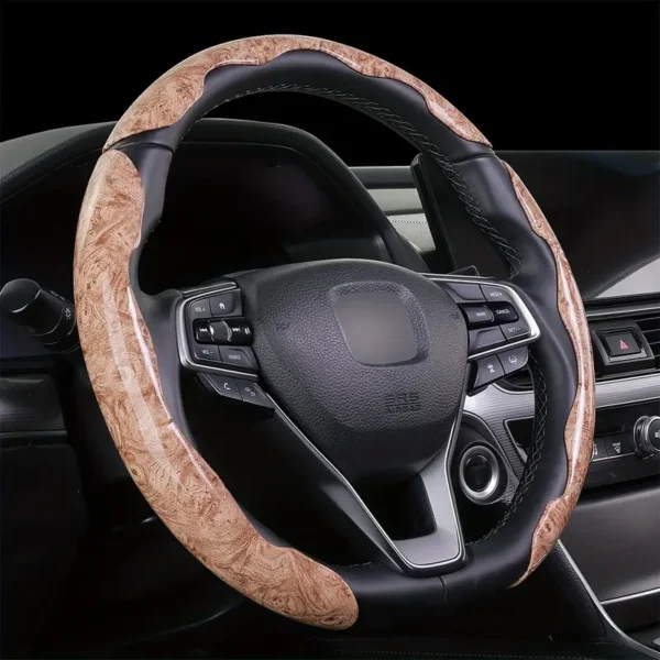 Lot de 3 housses de volant de voiture universelles avec résine ABS brillante et motif grain de bois 14 décembre 2024 Kotazando