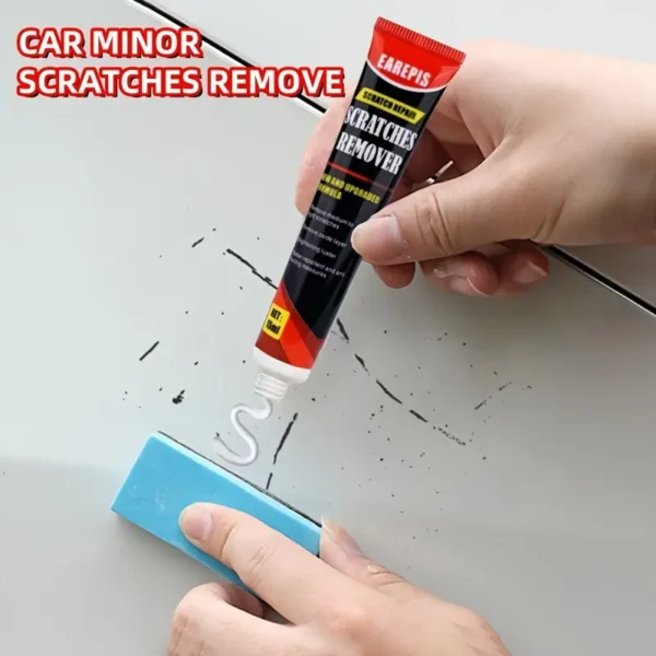 Cire anti-rayures et tourbillons pour voiture Quick-Fix, Application facile pour les petits dommages de peinture, les marques de clous sur les poignées de porte, Sans danger pour tous les véhicules – Image 10