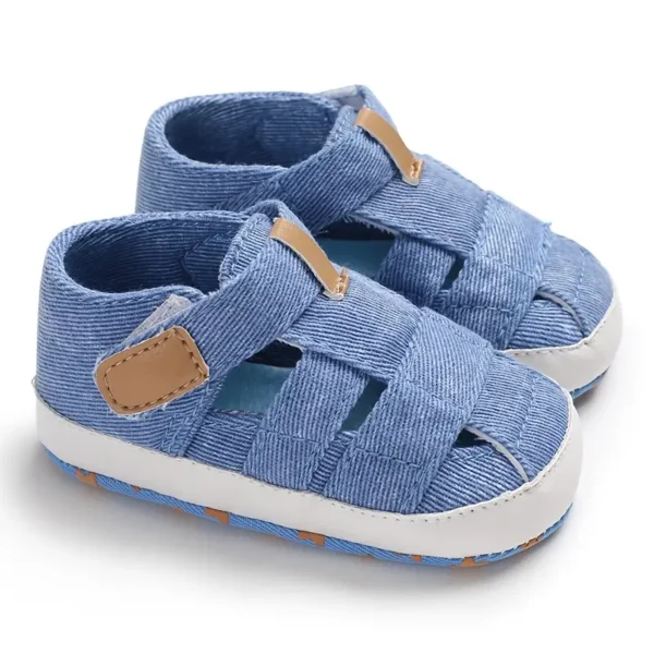 Baskets montantes pour bébé, Chaussures de sport et décontractées unisexes pour bébé, couleur unie - Image 10