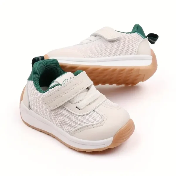 Baskets unisexes pour tout-petits, Chaussures de marche à rayures de sport et décontractées - Image 7