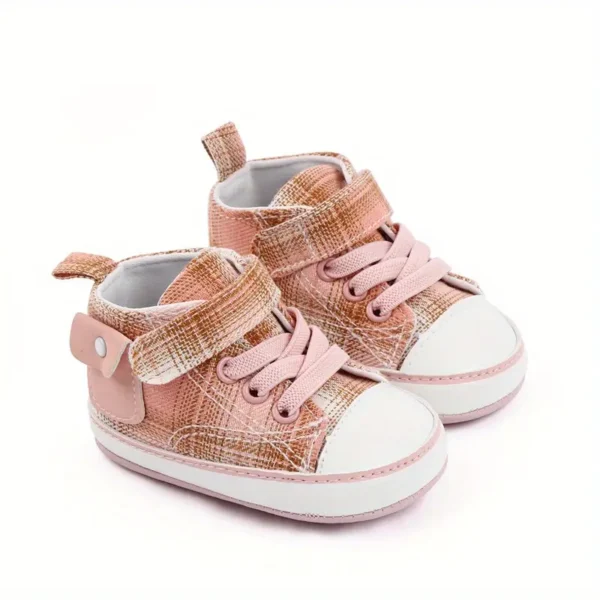 Chaussures en toile souples antidérapantes pour nouveau-nés et tout-petits avec motif étoile - Image 9