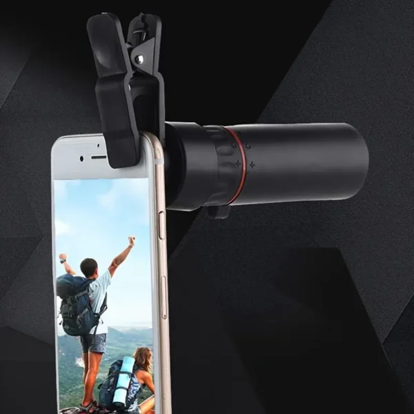 Loupe télescopique portable, mini tube simple à fort grossissement, accessoire pour téléphone portable, outil de photographie, corps en verre, batterie non incluse – Image 5