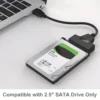 Câble adaptateur USB 3.0 vers SATA III haute vitesse pour disque dur/SSD de 6,35 cm, Plug & Play facile, compatible UASP, noir 1 Câble adaptateur USB 3.0 vers SATA III haute vitesse pour disque dur/SSD de 6 Câble adaptateur USB 3.0 vers SATA III haute vitesse pour disque dur/SSD de 6,35 cm, Plug & Play facile, compatible UASP, noir 26 décembre 2024 Kotazando