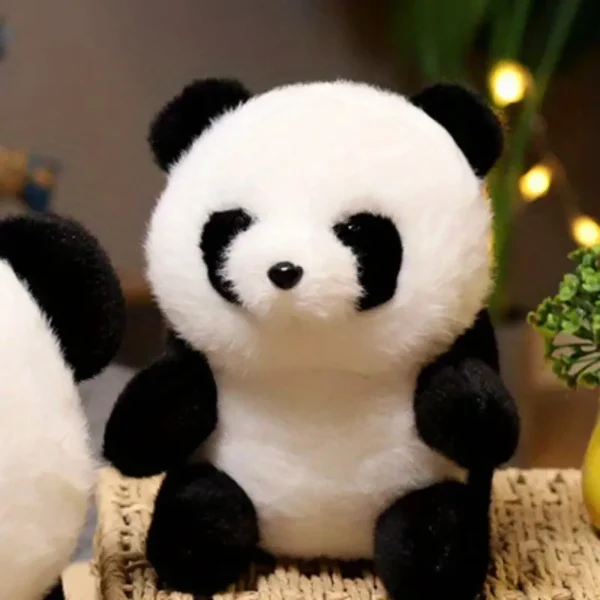 Peluche panda câline, Douce, moelleuse et mignonne avec position assise, couleurs mélangées, matériau PP – Image 6