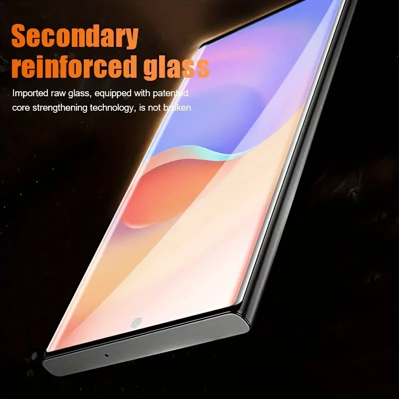Lot de 6 protections d'écran en verre trempé pour Samsung S24 Ultra/S24/S24+/S23 Ultra, Couverture complète, anti-traces de doigts, surface brillante haute définition, bords incurvés, design épuré 10 Lot de 6 protections d'écran en verre trempé pour Samsung S24 Ultra/S24/S24+/S23 Ultra, Couverture complète, anti-traces de doigts, surface brillante haute définition, bords incurvés, design épuré – Image 9