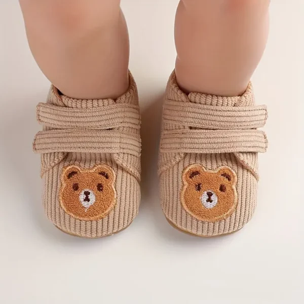 Une paire de chaussures de sport à motif d'ours de dessin animé pour filles et garçons, adaptées aux nourrissons de 0 à 1 an qui apprennent à marcher - Image 13