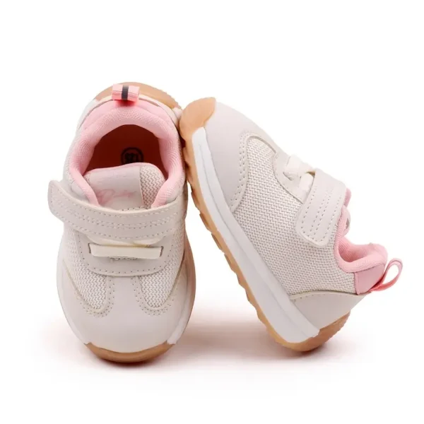 Baskets unisexes pour tout-petits, Chaussures de marche à rayures de sport et décontractées - Image 10