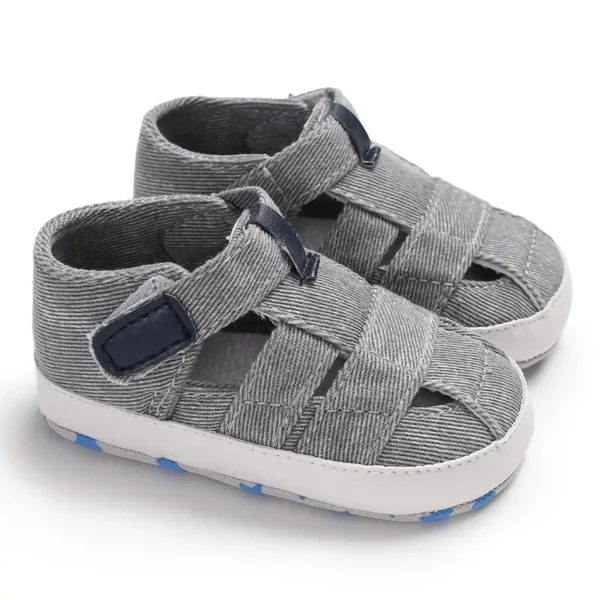 Baskets montantes pour bébé, Chaussures de sport et décontractées unisexes pour bébé, couleur unie - Image 12