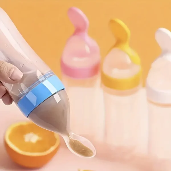 1 cuillère à riz pour enfants, facile à presser et à distribuer, équipée d'une cuillère et d'une ventouse – Image 6
