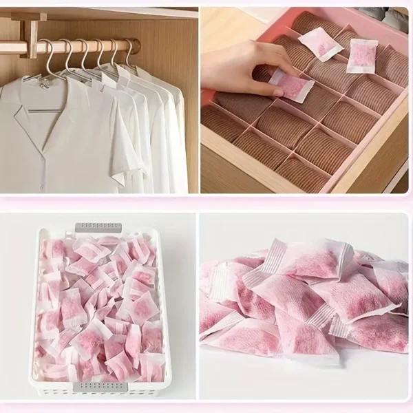 Lot de 48 sachets désodorisants parfumés pour placard - Résistants à l'humidité et parfum longue durée – Image 2