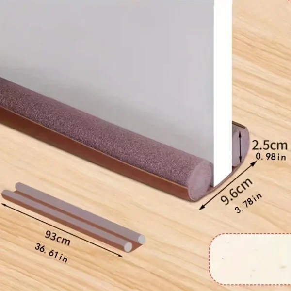 Joint de bas de porte flexible et non adhésif - Matériau plastique de qualité commerciale – Image 6