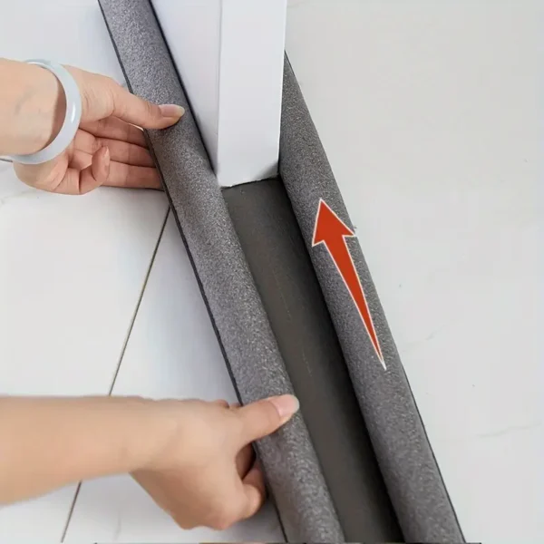 Joint de bas de porte flexible et non adhésif - Matériau plastique de qualité commerciale – Image 7