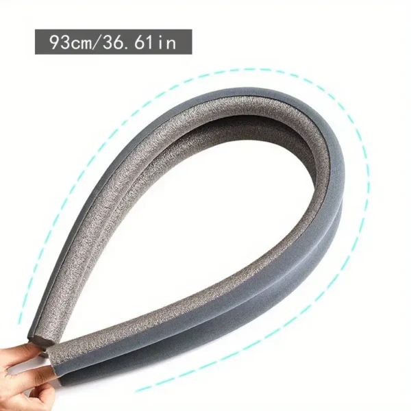 Joint de bas de porte flexible et non adhésif - Matériau plastique de qualité commerciale – Image 8