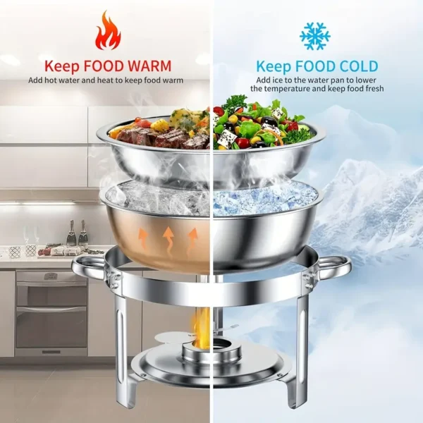 1 ensemble de marmites isothermes en acier inoxydable pour buffet – Image 6
