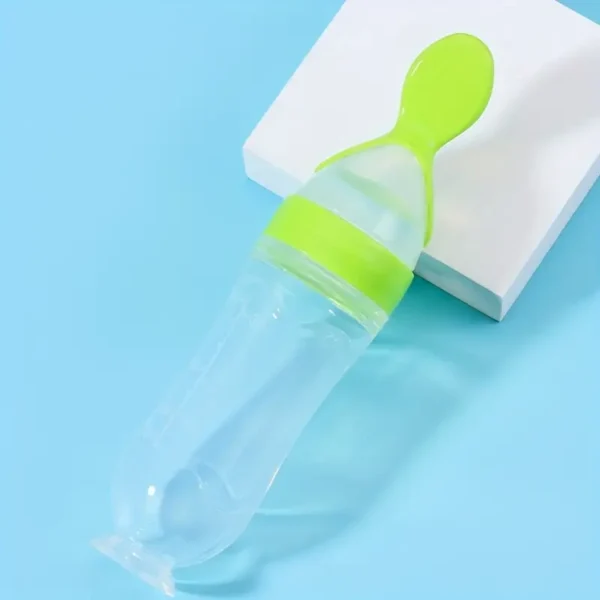 1 cuillère à riz pour enfants, facile à presser et à distribuer, équipée d'une cuillère et d'une ventouse – Image 7