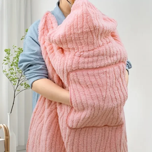 Couverture en peluche pour bébé Mini Eggs avec capuche