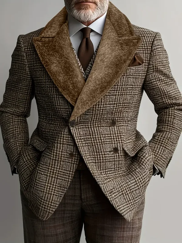 Blazer décontracté en polyester pour homme