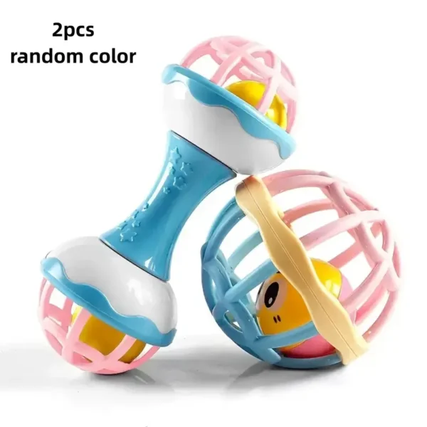 Ensemble de jouets hochets pour jeunes, 2 pièces, combinaison de balles et de bâtons en PVC
