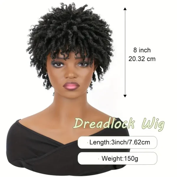 Perruque Afro Twist Dreadlocks pour femmes, fibre synthétique haute température - Image 4