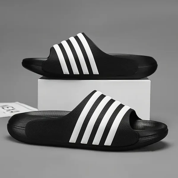 Claquettes rayées - Semelle épaisse en EVA confortable – Image 9